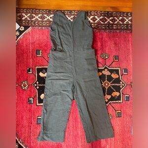 back beat linen jumpsuit